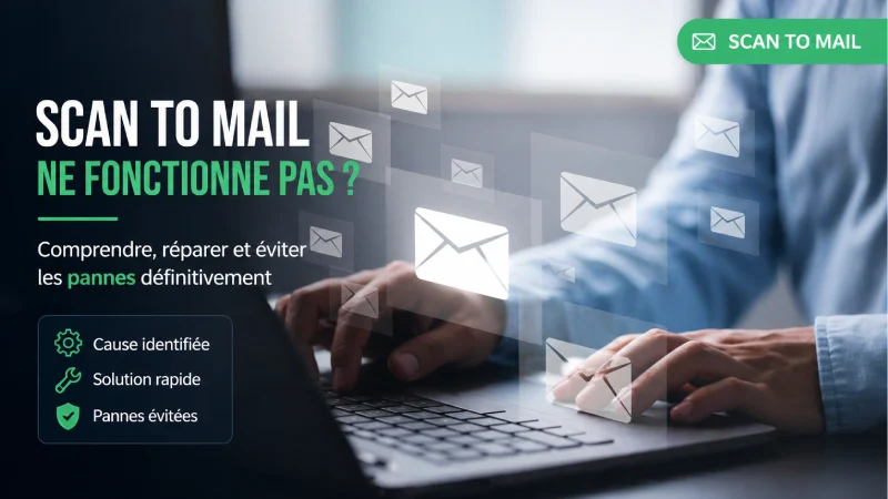 Problème de scan to mail : comprendre, réparer et éviter les pannes définitivement