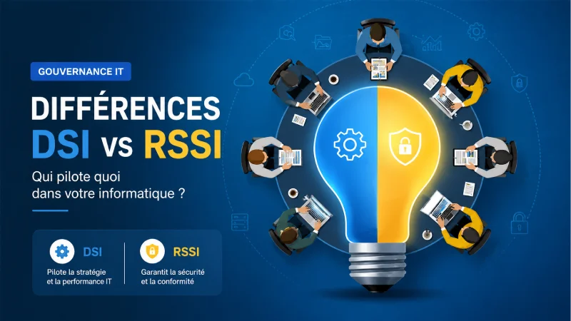 Différences DSI RSSI : qui pilote quoi dans votre informatique ?