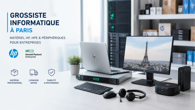 Grossiste informatique à Paris : matériel HP, HPE et périphériques pour entreprises